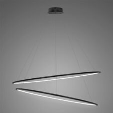 Lampa Ledowe Okręgi No.2 120cm 4k czarna ściemnialna