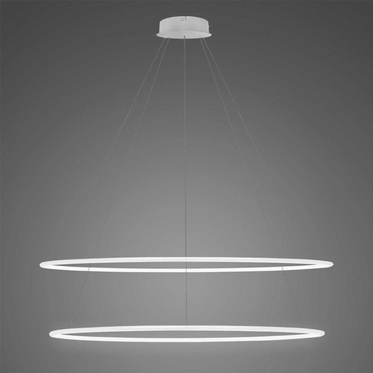 Lampa Ledowe Okręgi No.2 120cm 4k biała - obrazek 3