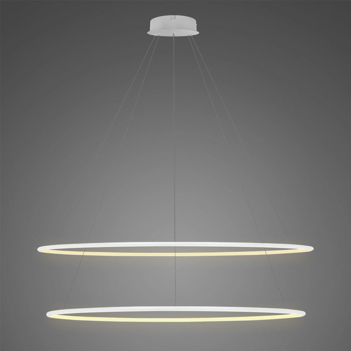 Lampa Ledowe Okręgi No.2 120cm 3k biała - obrazek 3