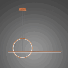 Lampa wisząca Linea No.2 120 40cm miedziana 4k