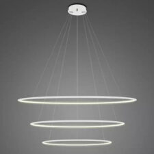 Lampa wisząca Ledowe Okręgi No.3 100cm 3k biała ściemnialna