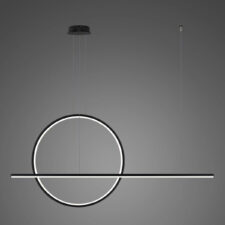 Lampa wisząca Linea No.2 B 80cm czarna 3k ściemnialna