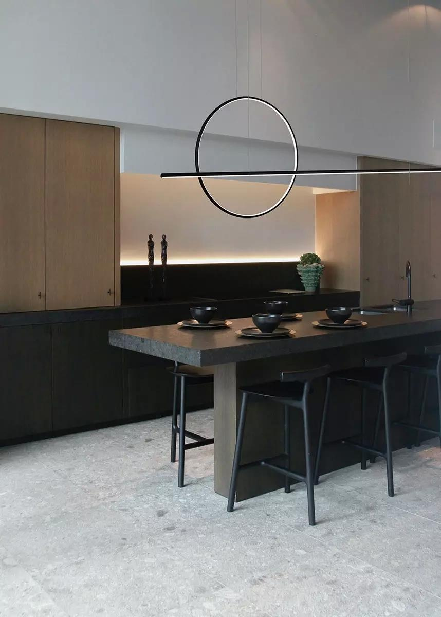 Lampa wisząca Linea No.2 40cm czarna 3k 30W - obrazek 5