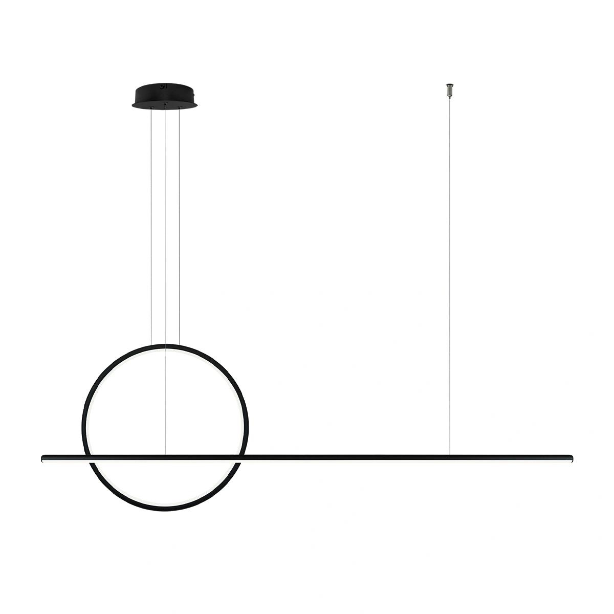 Lampa wisząca Linea No.2 40cm czarna 3k 30W - obrazek 6