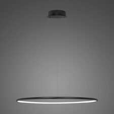 Lampa wisząca Ledowe Okręgi No.1 80cm 3k 43W czarna