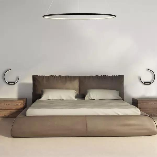Lampa wisząca Ledowe Okręgi No.1 80cm 3k 43W czarna - obrazek 7