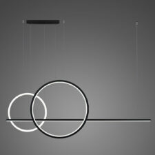 Lampa wisząca Linea No.4 60/40cm czarna 3k