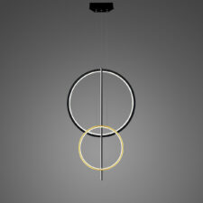 Lampa wisząca Linea No.5 60/40cm czarnozłota 2 3k