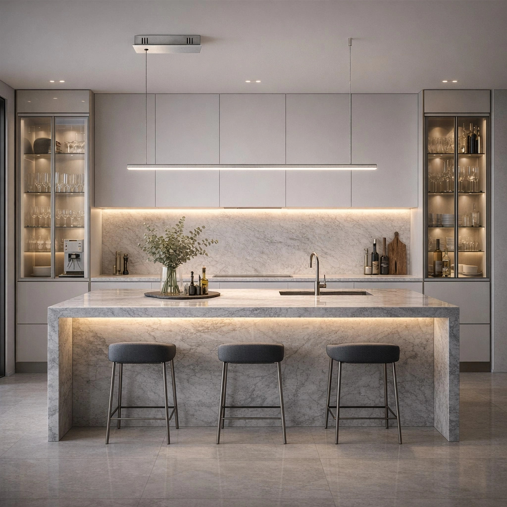 Lampa wisząca Linea No.1B 100cm 3k srebrna ściemnialna - obrazek 4