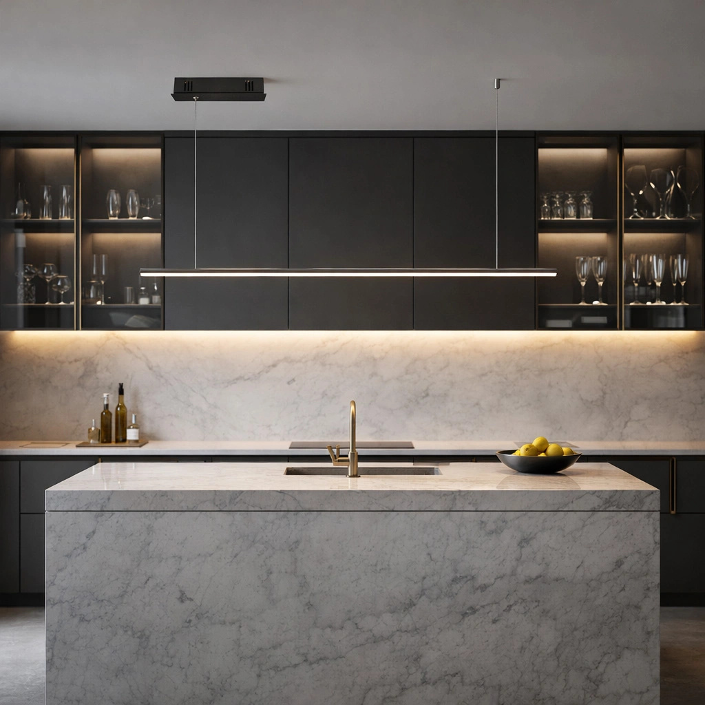 Lampa wisząca Linea No.1B 100cm 4k czarny ściemnialna - obrazek 5