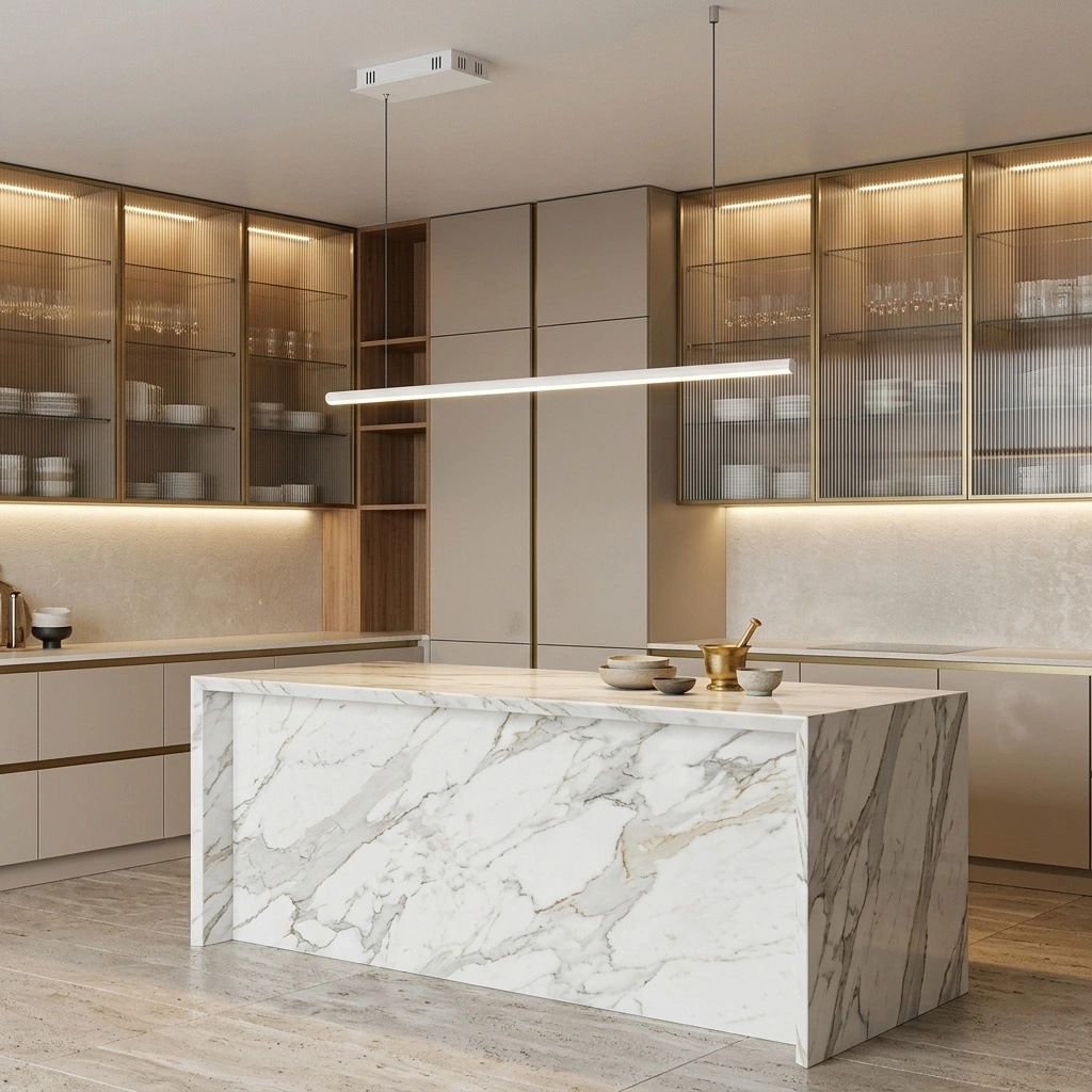 Lampa wisząca Linea No.1B 120cm 4k biała ściemnialna - obrazek 5