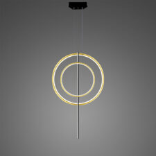 Lampa wisząca Linea No.5 60/40cm złoto-czarna 3k