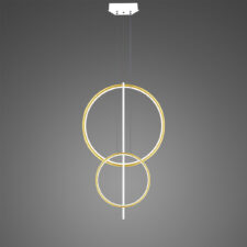Lampa wisząca Linea No.5 60/40cm złoto-biała 3k