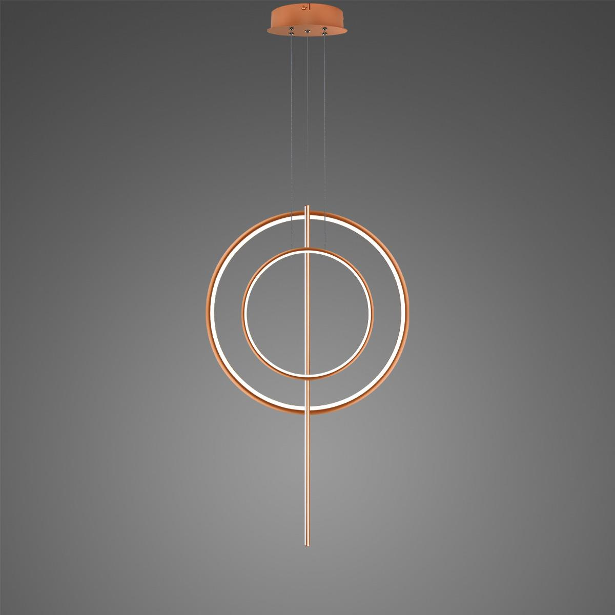 Lampa wisząca Linea No.5 60/40cm miedziana 3k - obrazek 3