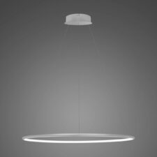 Lampa wisząca Ledowe Okręgi No.1 80cm 3k srebrna Dali