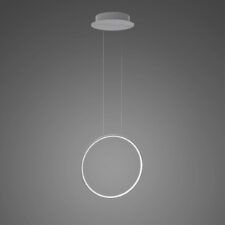 Lampa wisząca Ledowe Okręgi No.1 X 40cm 4k srebrny Dali