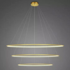 Lampa wisząca Ledowe Okręgi No.3 120cm 3k złota Dali