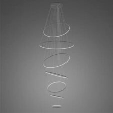 Lampa wisząca Ledowe Okręgi No.7 czarna 3k Dali