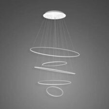 Lampa wisząca Ledowe Okręgi No.5 120cm 4k biała Dali
