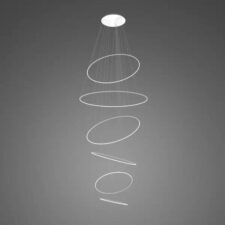 Lampa wisząca Ledowe Okręgi No.6 biała3k Dali
