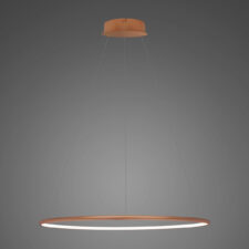 Lampa wisząca Ledowe Okręgi No.1 60cm 4k miedziana Dali