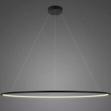 Lampa wisząca Ledowe Okręgi No.1 230cm 2700k czarna Dali