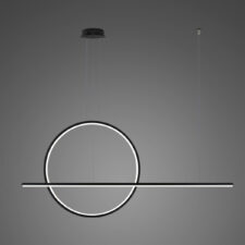 Lampa wisząca Linea No.2 80/180cm czarna 3k Dali