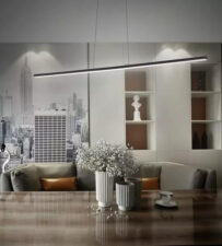 Lampa wisząca LINEA No.1 180cm czarna 4k ściemnialna Altavola Design