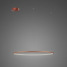 Lampa wisząca Ledowe Okręgi No.1 60cm 3k miedziana pająk
