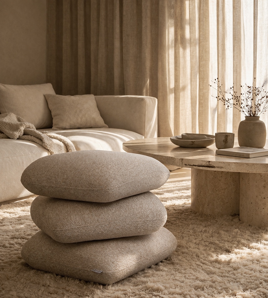 Pufa STONES beżowa - obrazek 5