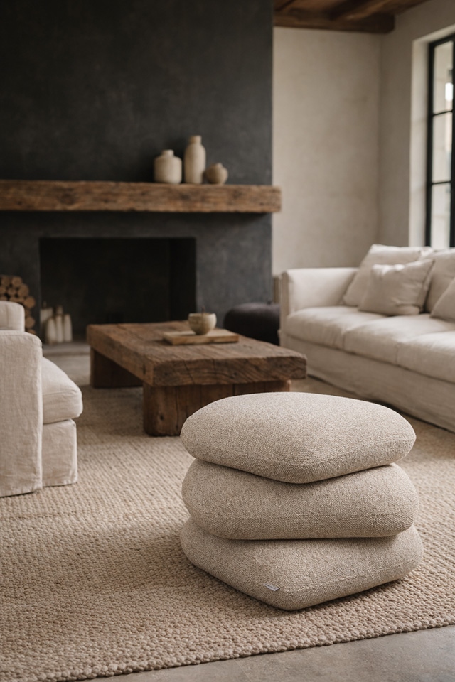 Pufa STONES beżowa - obrazek 8