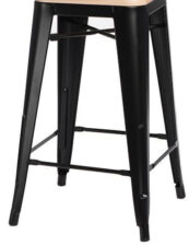 Podstawa hokera 75cm Paris Wood czarny ( Rozmiar: uniwersalny )