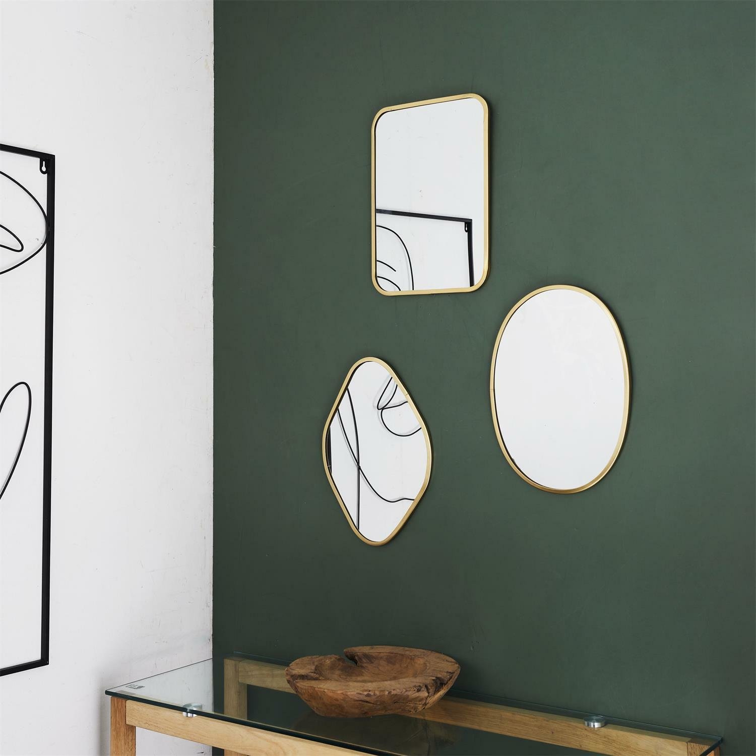 Lustro Arcilla złote romb ( Rozmiar: uniwersalny ) - obrazek 6