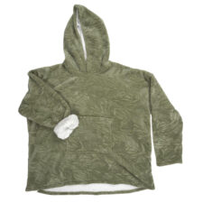 Bluza ocieplana z kapturem/ snuddie zielona ( Rozmiar: uniwersalny )