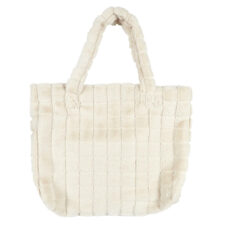 Torba shopper futrzana kremowa ( Rozmiar: uniwersalny )