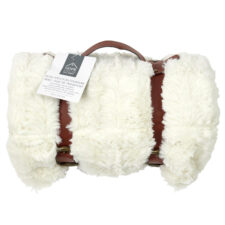 Koc Furry 120x150cm biały z uchwytem ( Rozmiar: uniwersalny )