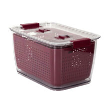 Pojemnik do przechowywania w lodówce owoców i warzyw bordowy ( Rozmiar: uniwersalny )