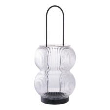 Latarenka Lucena szkło/ czarna ( Rozmiar: uniwersalny )