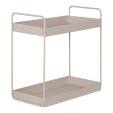 Metalowa półka ścienna Rabo beżowa Intesi nowoczesna półka na książki i dekoracje do salonu ( Rozmiar: uniwersalny )