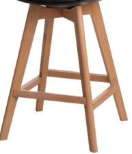 Podstawa Norden wood low czarna krzesło barowe ( Rozmiar: uniwersalny )