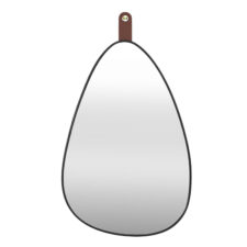 Lustro Chigago czarne z uchwytem ( Rozmiar: uniwersalny )