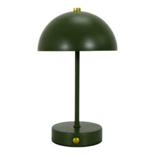 Lampka nocna LED bezprzewodowa Funghi zielona metalowa do sypialni z akumulatorem ( Rozmiar: uniwersalny )