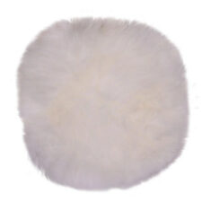 Poduszka na krzesło futerko jagnięce beżowe 35 cm okrągła do salonu House Nordic ( Rozmiar: uniwersalny )