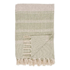 Manisa koc bawełniany na kanapę i łóżko 130x180 zielony ciepły ( Rozmiar: uniwersalny )