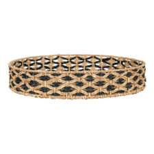 Taca dekoracyjna okrągła Nerja 38 cm boho z trawy morskiej naturalna ( Rozmiar: uniwersalny )