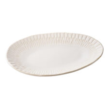 Taca dekoracyjna owalna ceramiczna biała House Nordic do serwowania ciasta ( Rozmiar: uniwersalny )