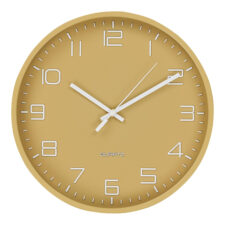 Zegar ścienny Rosolini 30 cm ochra nowoczesny do salonu i kuchni ( Rozmiar: uniwersalny )