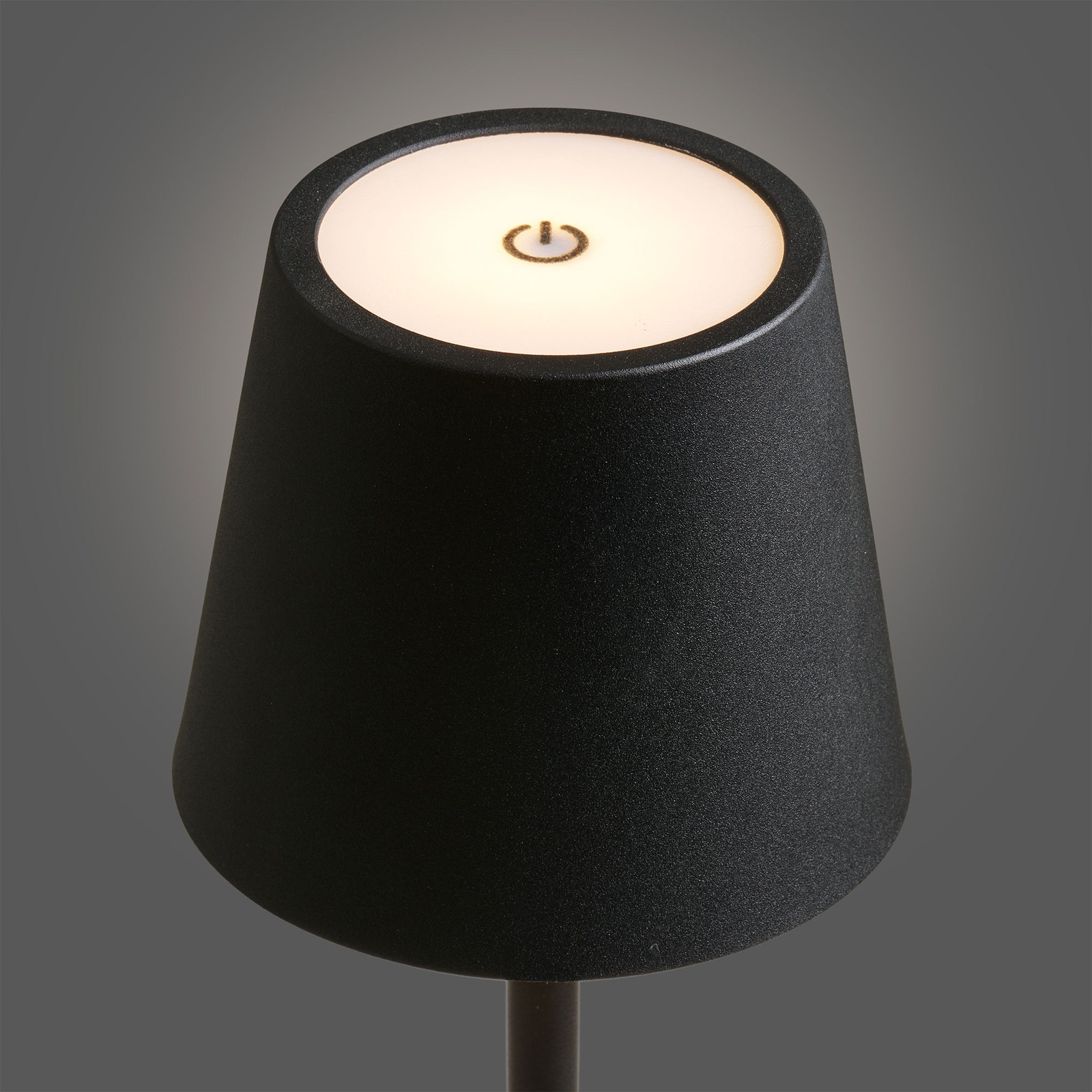 Lampa stołowa Bradford czarna LED akumulatorowa nowoczesna do salonu - obrazek 8