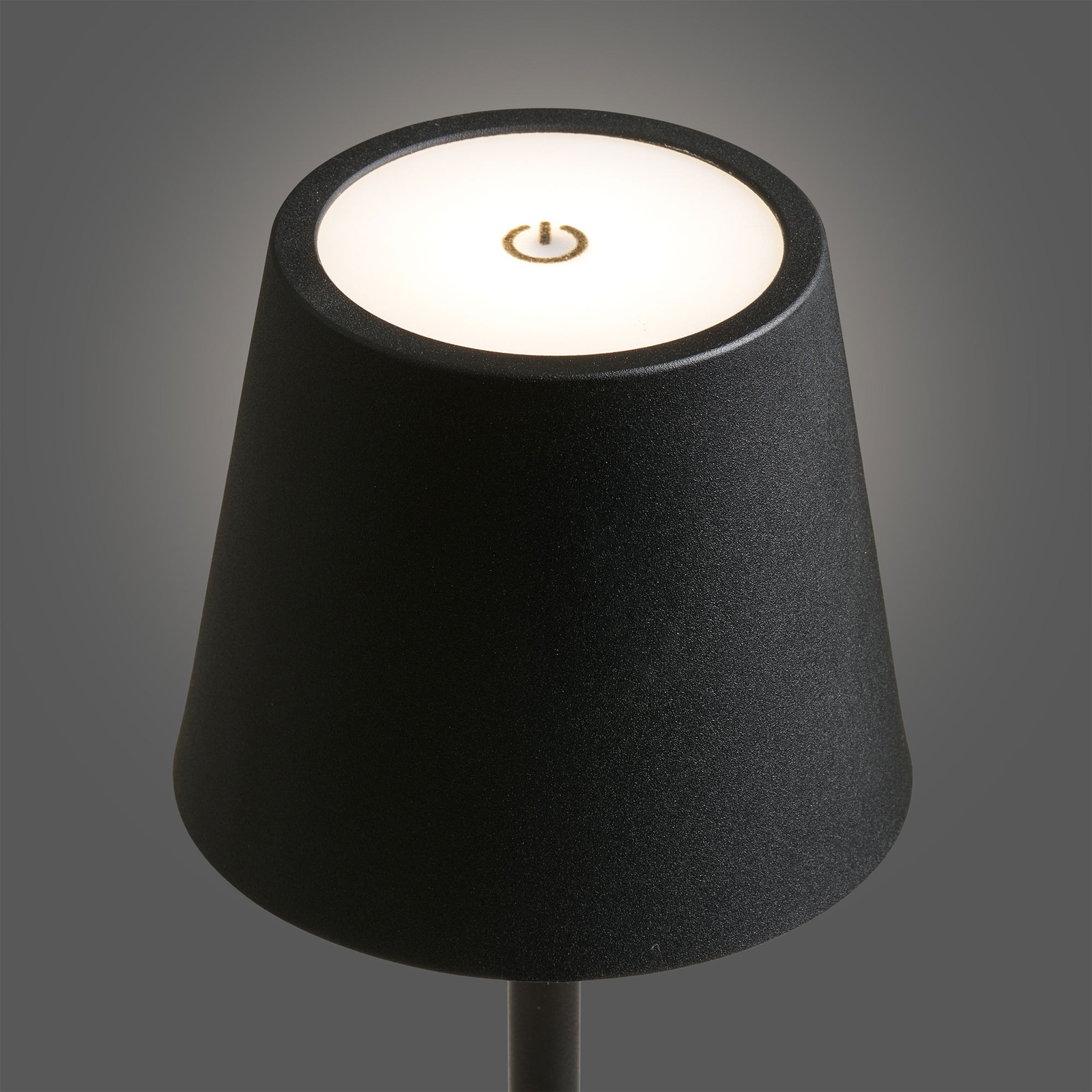 Lampa stołowa Bradford czarna LED akumulatorowa nowoczesna do salonu - obrazek 9