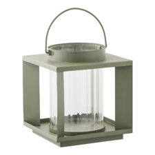 Lampion ogrodowy Lohals zielony szkło i metal dekoracyjny na taras i balkon ( Rozmiar: uniwersalny )